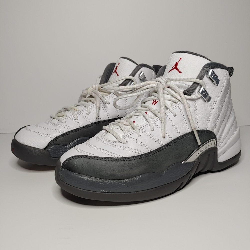 Nike Air Jordan 12 XII Retro Grey White #6Y #7.5Wm